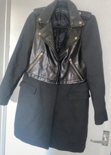 ✨ Zara Basic Black Coat with