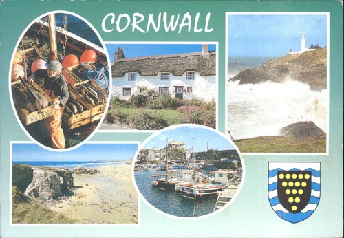 Vintage cornwall postcard - vintage,