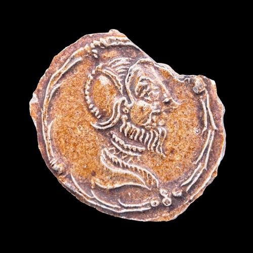 Medallion shard bellarmine jug