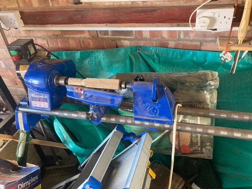 Record wood lathe - wood, used