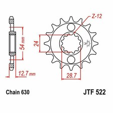SPROCKET Z15 630 726.25.20 for
