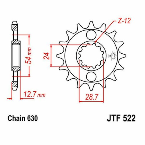 Pinion z15 630 - pinion,