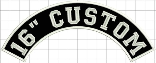 Custom embroidered rocker - custom,