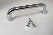 Chrome D-Shape Curved Furniture Handle Cabinet Cupboard Door