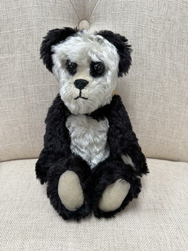 Handmade mohair panda teddy - mohair,