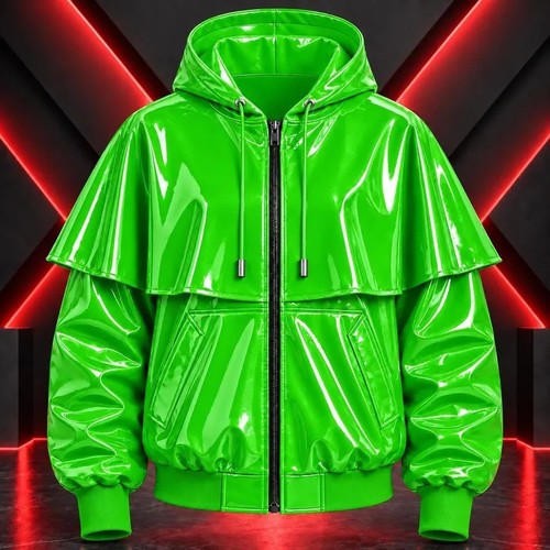 Custom made pvc hoodie - custom, jacket