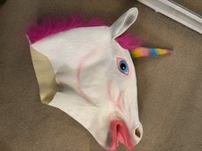 Unicorn Rubber Face Mask Fancy