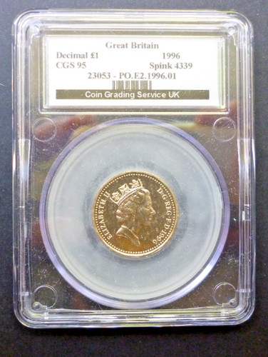 1996 coin graded - 1996, cgs