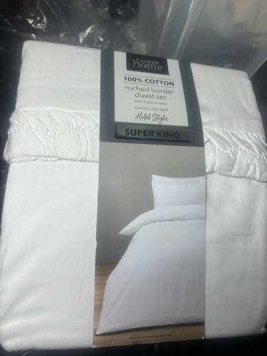 Asda white ruched border - asda,