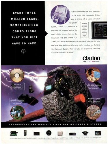Print 1995 clarion car - print,