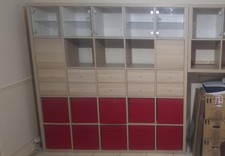 Ikea Kallax 5x5 white stained