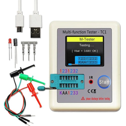 Lcr tc1 transistor tester tft - transistor,