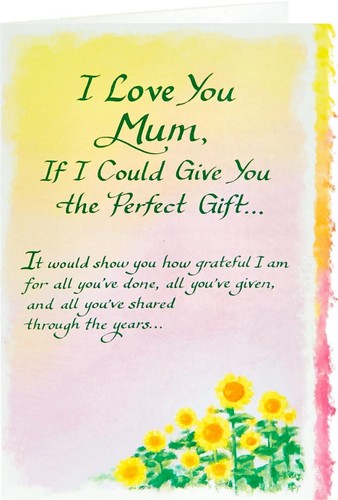 Love you mum - you, special