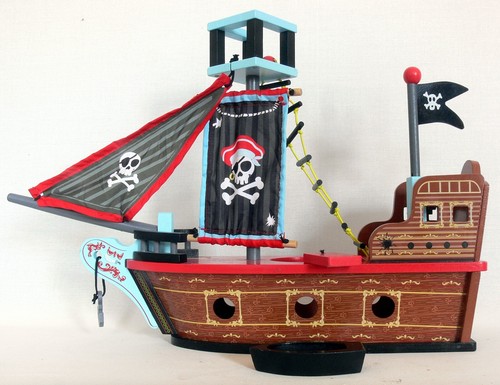 Wooden toy pirate - toy,