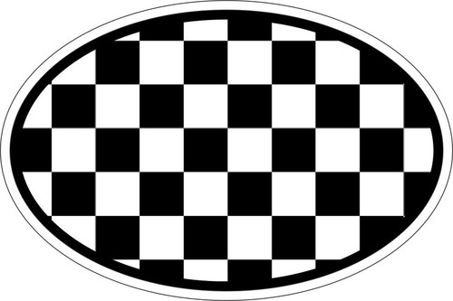 Oval sticker flag country - sticker,