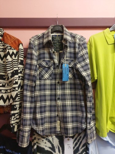 Superdry blue checked shirt - checked,