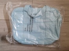 BNIP Vintage Ann Summers Blue Faux Leather Toiletry/Cosmetics Travel Bag