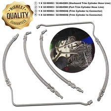 Trim Tilt Hydraulic Ram Cylinder Hose Kit Fits Mercruiser Alpha One I Gen I & II