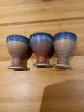 3 St Agnes Pottery  Goblets