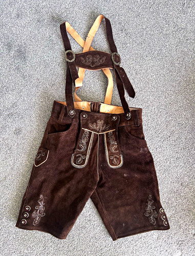 Real leather trachten hub - -,