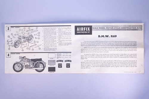 Airfix bmw r69 motorcyle - bmw,