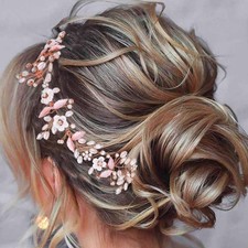 Unicra Rose Gold Flower Hair