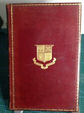 Oxford Lectures on poetry 1909 leather bound st Marys college Cheltenham