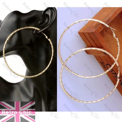 8cm patterned skinny hoops - patterned,