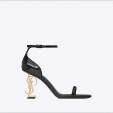 Hot selling European and American high heels with buckle and letter design 2025