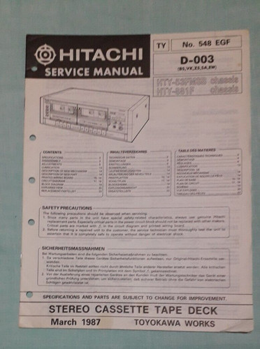 Hitachi 003 stereo - , d-003