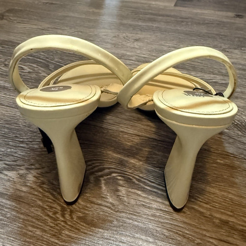 Zara beige strappy block - zara,