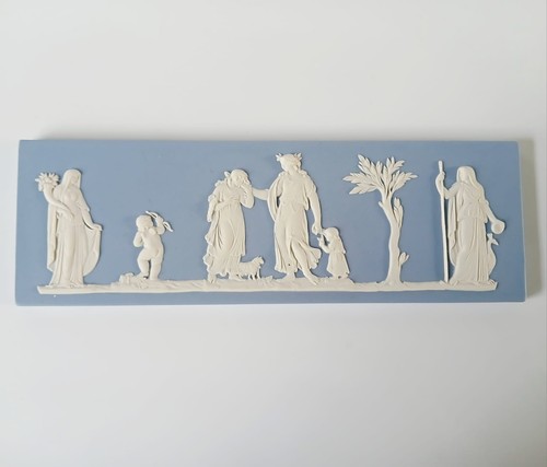Wedgwood blue jasper - jasper, plaque