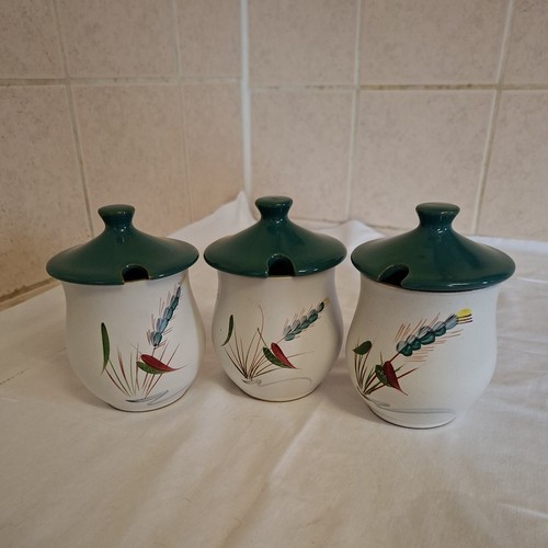 Denby greenwheat preserve pot - denby,