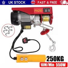 250kg Electric Winch Scaffold Hoist Winch Crane Workshop Garage Lifting Set NEW