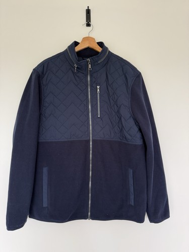 Mens navy quilted - xl,