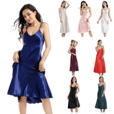 Ladies Womens Silky Satin
