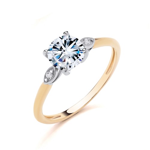 9ct yellow gold - yellow, silver