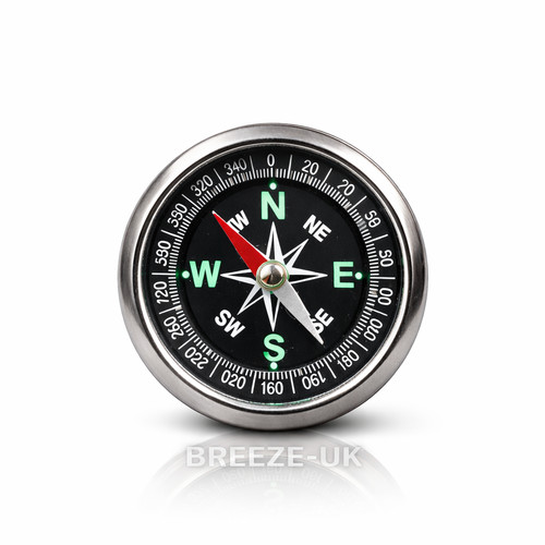 Mini brass pocket - brass, compass