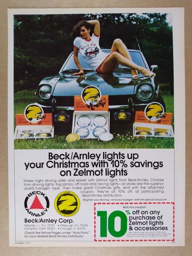 1979 beck arnley zelmot lights - zelmot,