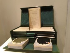 Thomas de la Rue 2 Set Playing Cards +Case Tax Wrapped . Mint Condition. RARE.