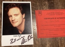 Vintage COLIN FIRTH Actor Hand