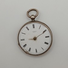 S Barlow Geneve Swiss Key Wound Pocket Watch 19th Century  SPARES / REPAIRS -CP