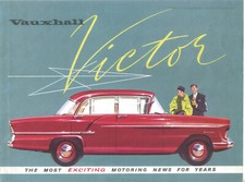 Vauxhall Victor F Series 1957 Original UK Foldout Sales Brochure Std Super V1076