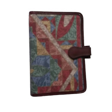 Organiser File Standard Size Burgundy Real Leather Fabric New