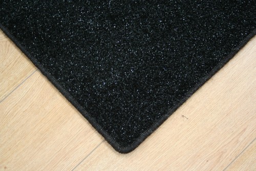 Black glitter rug - glitter,