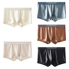 Seamless Satin Silk Boxer