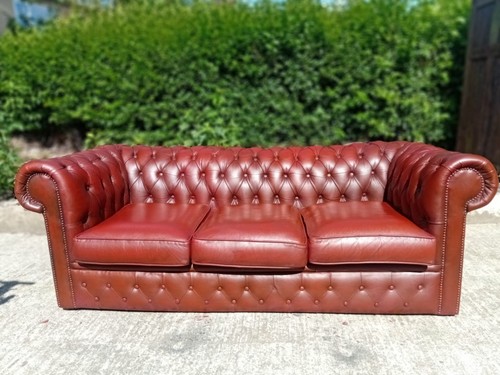 Chesterfield sofa oxblood - oxblood, red