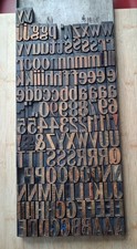 Wooden letterpress printing - wooden,