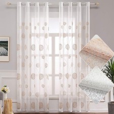 Embroidered Voile Sheer