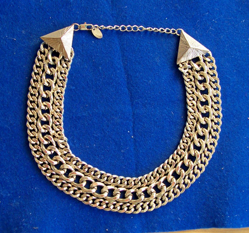 Chunky silver tone chain - chunky,